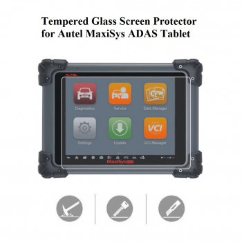 Tempered Glass Screen Protector for Autel MaxiSys ADAS Tablet